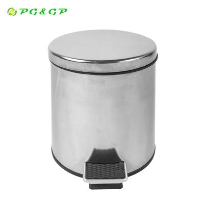 China Cover rolling type household salon 3 in one morden trash can stainless steel odorless slim 10l trash can for sale