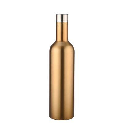 China Double Wall 25oz Stainless Steel Water Bottle Vacuum Insulation Flask Disposable High Quality Wine Bottle for sale