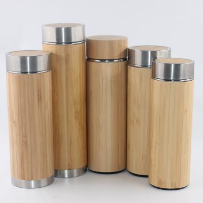 China Eco-Friendly Business Bamboo Water Bottles Best Source Bamboo Coffee Vacuum Bottle In The Market for sale