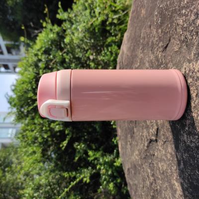 China Double Lid Click Coffee Free Sample 500ML Wall Stainless Steel Vacuum Flask PORTABLE PORTABLE Flip Open Lock for sale