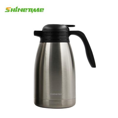 China Durable Stainless Steel Double Wall Vacuum Insulated Touch Handle Hot And Cold Keeping Cool Coffee Thermal Pot for sale