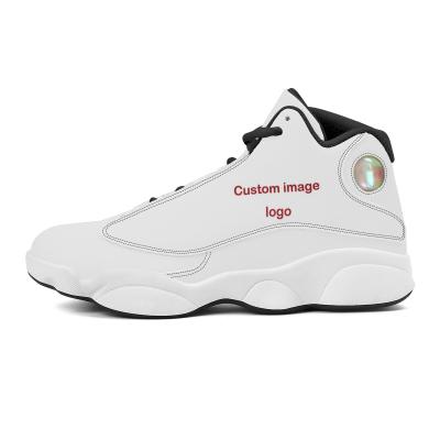 China Small MOQ Manufacturer OEM Fashion Rubber Men's Basketball Shoes Sports For Mens Sneakers Custom Basketball Shoes for sale