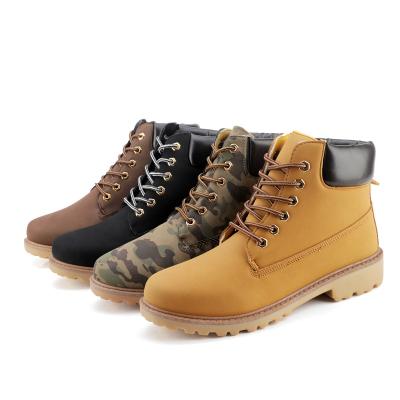 China Bulk Cheap Price Anti-Smell Men's Boots Upper Classic Lace Up Ankle Work Winter Leather Boots for sale