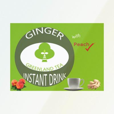 China Instant Ginger Tea Fruit Flavor Healthy Sweet Drink , Instant Honeyed Ginger Drinks Powder With Peach for sale