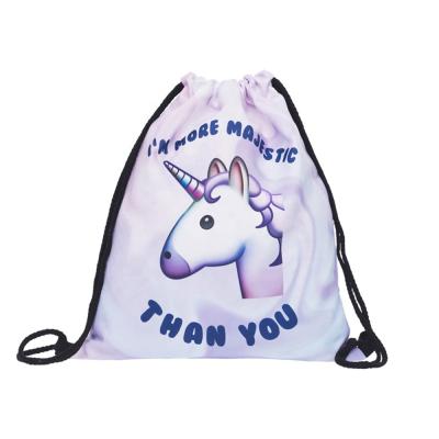 China Unique Eco-friendly Design Polyester Bag With Eyelet Drawstring for sale