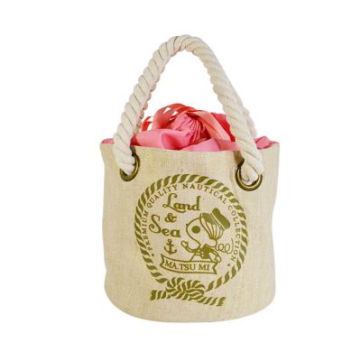 China Eco-Friendly China Made Eco Friendly Jute Gift Bag Small Jute Drawstring Tote Bag for sale