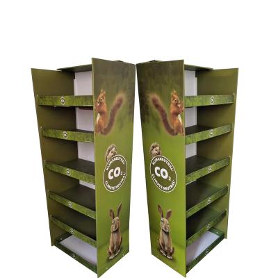 China Easy Installation Eco-Friendly Eco-Friendly Recyclable Materials Wholesale Grocery Racks Shelf Display Rack for sale