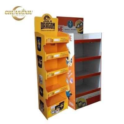 China Recyclable Materials Wholesale High Quality Sell Well New Type Paper Modern Display Rack Display Racks Product for sale