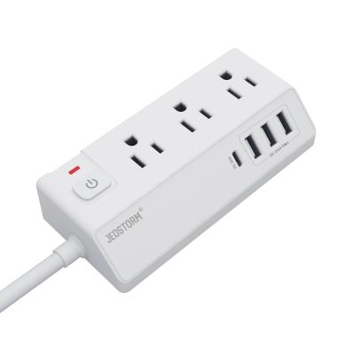 China PD20W For Power Band 3 USB-C Port Newcomer Patented Product Surge Protector Us Usb A Outlet 3 With 1 Usb C for sale