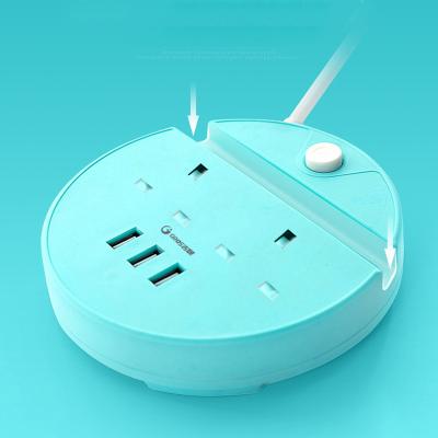 China New 2 Way UK Plug Extension Cable Extension Socket UK Home Electrical Socket Adapter for sale