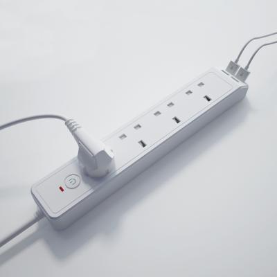 China ABS New Trend UK Household 250V 13A Standard 4 Outlet 4 Usb Ports Multi Use Power Strip Extension Socket With Power Cord for sale