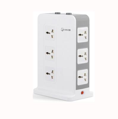 China Universal Type Extension Lead Power Strip With 12 Way Socket Multi Tower Extension Power Socket for sale