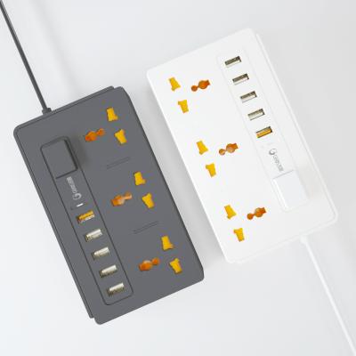 China Universal Newcomer Residential/General Purpose Extension Cables Usb Multiple Socket With UK Plug 13A 220V-250V for sale