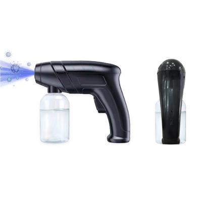 China Ready to ship Small Fogger Air Disinfection Sprayer Machine Rechargeable Battery Powered Portable Wireless Nano Gun Atomizer for sale