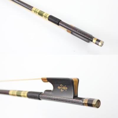 China Professional high quality CELLO Hotsale carbon fiber cello bow in stock for sale