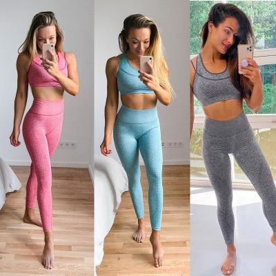 China New Stylish Seamless Fitness Zipper Breathable Yoga Wear Two Piece Set Hot Sale Wholesale for sale