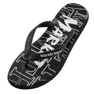 China Fashionable Outdoor Indoor Men's Leisure Fashion Trend Non-slip Fashion Beach Flip Flops Slippers for sale