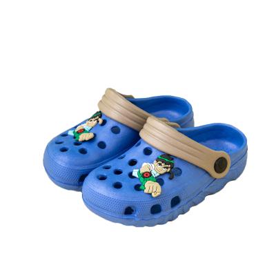 China Deodorization kids clogs manufacturer Newest Custom Horse kids design EVA LOGO Decorations Clogs for sale