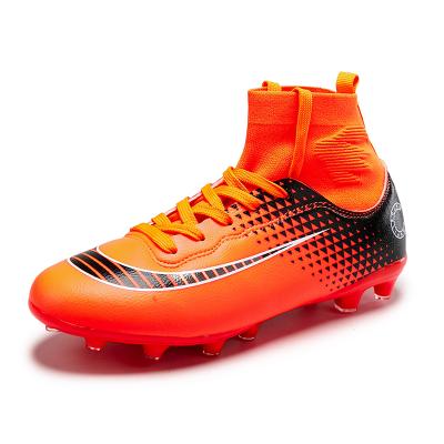 China Fashion Trend Man Kids High Top Ankle Soccer Football Boots Customize Cheap Wholesale Summer Spring Sports Shoes Mens Soccer Shoes Sale for sale