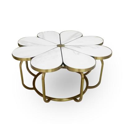 China Other TJ0345Home furniture round table marble center coffee tables modern luxury coffee table for living room for sale