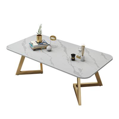 China TJ0361Modern other design center table gold stainless steel furniture metal living room coffee table decor for sale