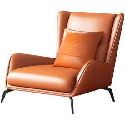 China Other Product Wholesale Customized Simple Modern Office Leisure Leather Sofa Chair for sale