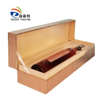 China Recyclable Made In China High Quality Champagne Whiskey Wine Water Bottle Corrugated Shipper Folding Paper Gift Packing Box for sale