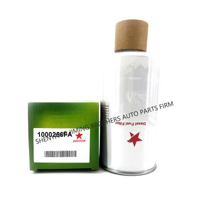 China Iron + paper DIFITE 1000256 Diesel Main Fuel Filter Element For Cummins Diesel Engine for sale