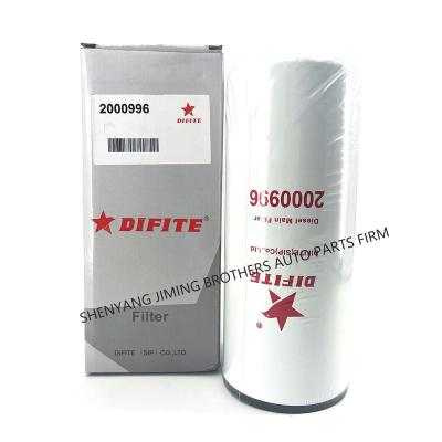 China Iron + paper DIFITE 2000996/FF63013 High Quality Truck Parts Diesel  Main Filter For AUMAN-GTL for sale