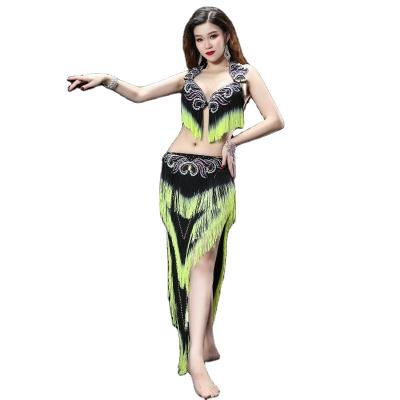 China Dresses YC055 professional belly dance costumes spandex and silk satin belly dance wear for women for sale