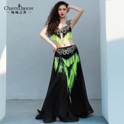 China Dresses YC055-1 professional belly dance costumes spandex and silk satin belly dance wear for women for sale