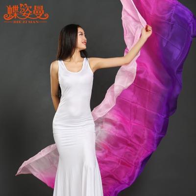 China Professional Silk Veil SJ003 Performance Belly Dance Veil For Girl for sale