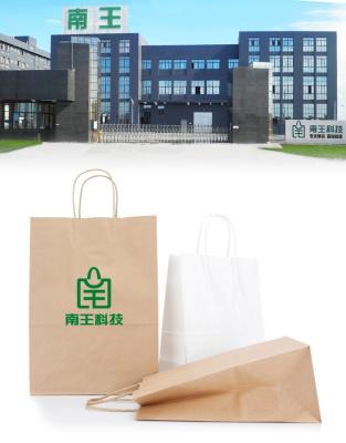 China Reused materials shopping bag the paper with logos for sale