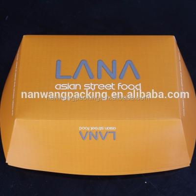 China Food Grade Disposable Fast Food Foldable Take Out Box for sale