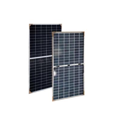 China Solar Power System Solar Panel 425w 430w 435w 440w 445w Double Bifacial Raised Glass Solar Module for sale