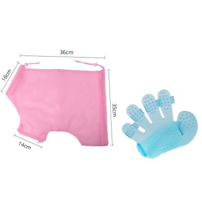 China Sustainable Grooming Bag Miracle Baby Sponge Pet Scissors Nail Injection Anti Scratch Bite Fixed Bag Cleaning Supplies for sale