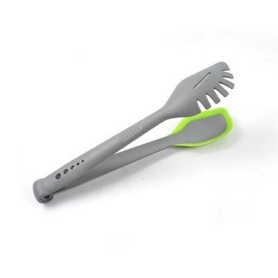 China Heat Resistant Tight Stocked Corners Silicone Spatula Spoon Tongs for sale