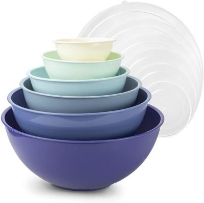 China Contemporary Home Kitchen Plastic Fruit Salad Mixing Bowl Set Suitable For Cutting Fruit, Salads, Snacks for sale