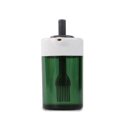 China Viable New Design High Quality Kitchen Silicone Oil Dispenser Heat Resistant Bottle With Brush for sale