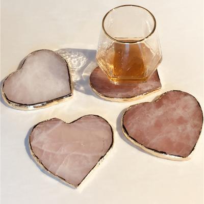 China China Crafts Hot Sale Crystal Amethyst Polished Colorful Art And Collectible Semi-precious Stone Coaster for sale