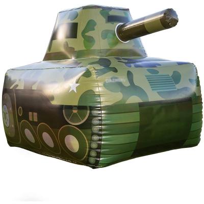 China Customized PVC inflatable battle tanks toy for kids birthday party for sale