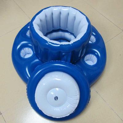 China factory custom cheap inflatable cooler Ice bucket floating drink holder for sale