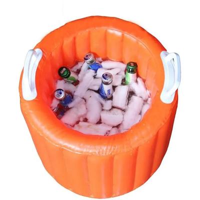 China Factory Price Custom PVC Inflatable Small Ice Bucket Inflatable Cooler for sale