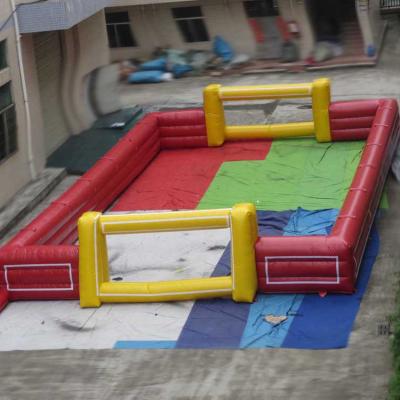 China Customized quality inflatable soccer field for outdoor advertising for sale