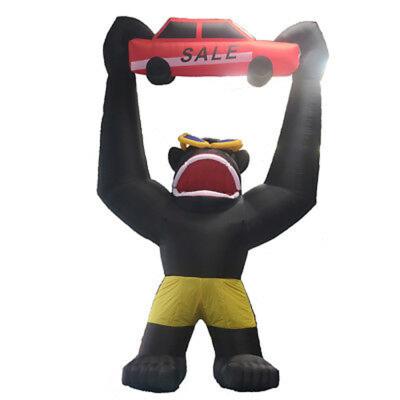 China outdoor inflatable advertising gorillas holding a car models for sale