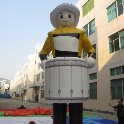 China factory custom cartoon figure giant cold air drum man for music party decorate for sale