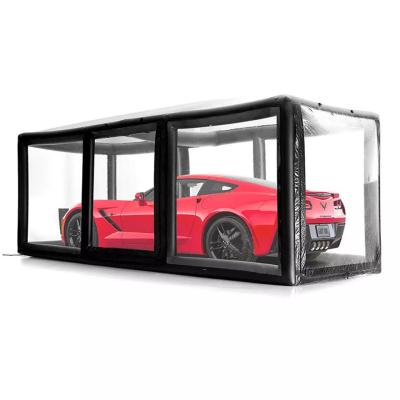 China Customize Quality Transparent PVC Inflatable Car Covers Indoor Outdoor for sale