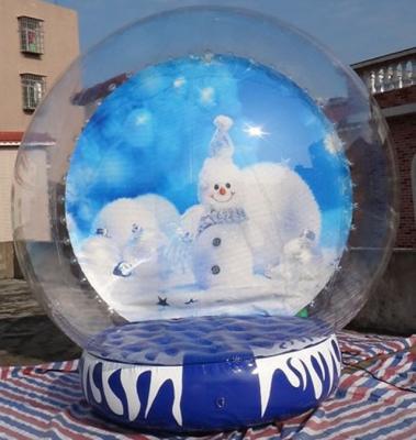 China Hot selling inflatable Christmas giant snow globe for advertising decorations for sale