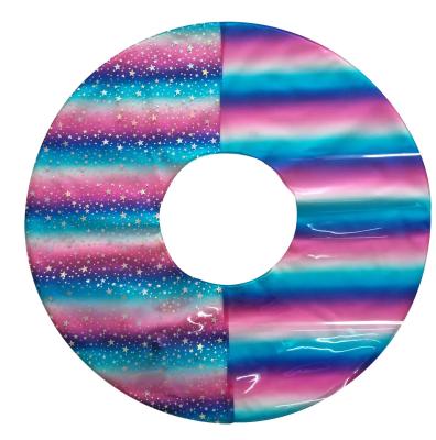 China Custom quality flash inflatable colorful swimming ring for adult and kids for sale