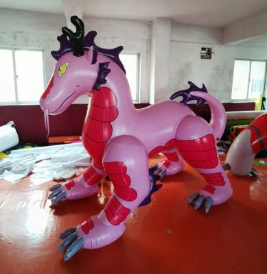 China Hot Selling Customized PVC Inflatable Giant Cartoon Dragon Model For Sale for sale